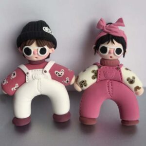 Couple keychain pendant