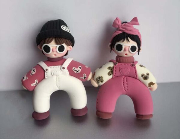 Couple keychain pendant