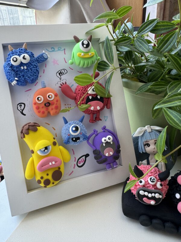 Clay monster photo frame - 图片 3