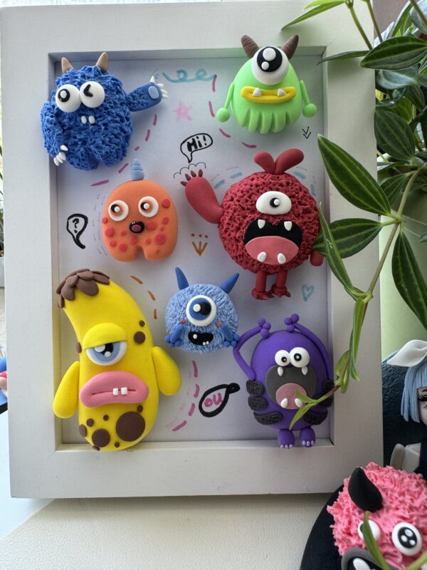 Clay monster photo frame - 图片 4