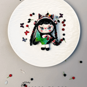 Dark style labubu pendant