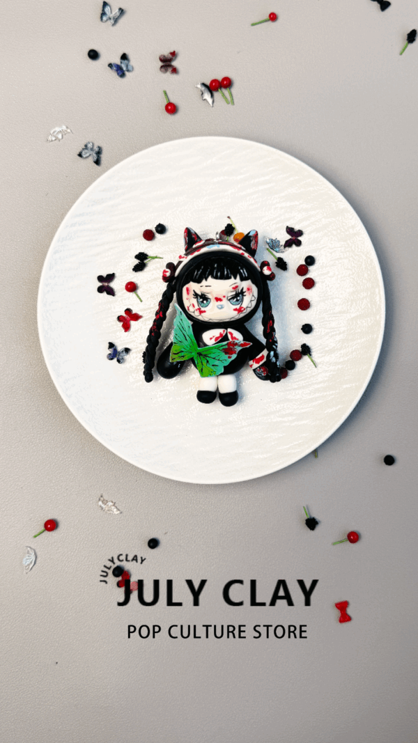 Dark style labubu pendant