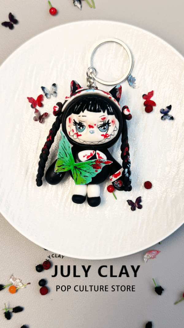 Dark style labubu pendant - 图片 2