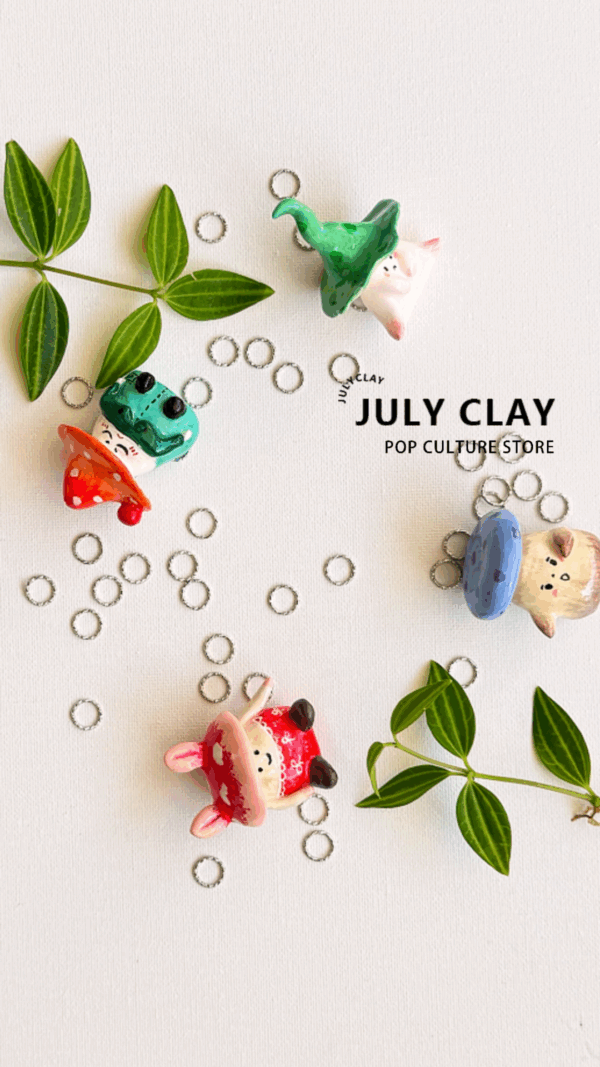 Cute Colorful Mushroom Car Decoration