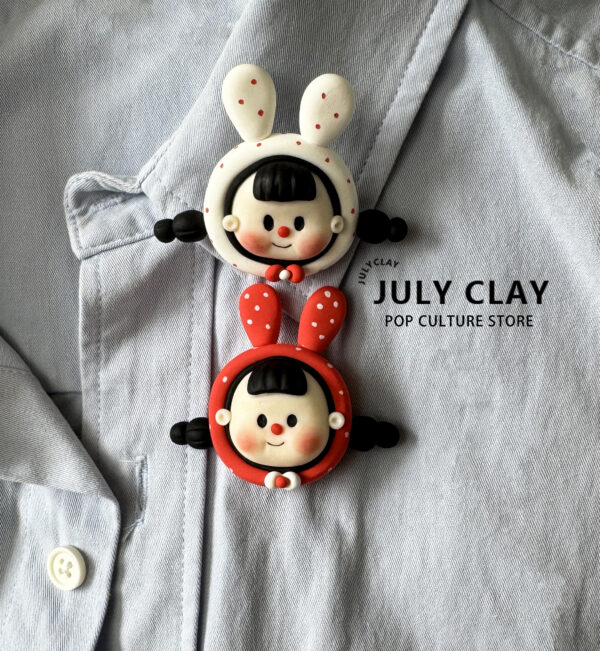 Multi-girl bag with a pendant brooch - 图片 3